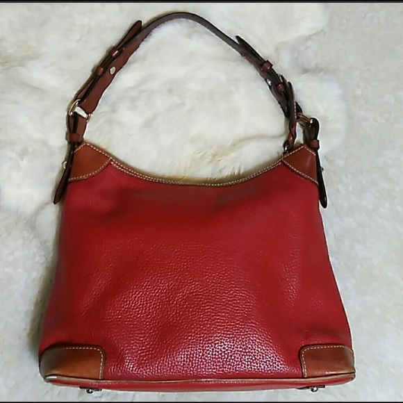 Dooney & Bourke Bags | Dooney Bourke Shoulder Red Leather Hobo Bag